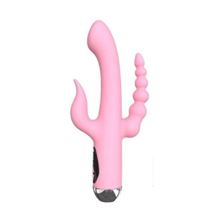 Wibrator 3w1 LCD – stymulacja łechtaczki, punktu G i analna