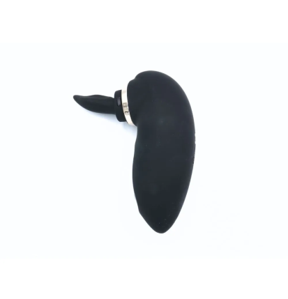 Black Pulse Pro – czarny silikonowy wibrator punktowy z ergonomicznym wyprofilowaniem