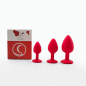 Rose Plug – korek analny, silikonowy plug analny, 3 rozmiary (do wyboru)
