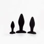 Zestaw 3 korków analnych silikonowych Trio Black – plugi analne w różnych rozmiarach Zestaw 3 korków analnych silikonowych Trio Black – plugi analne w różnych rozmiarach