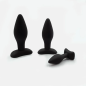Zestaw 3 korków analnych silikonowych Trio Black – plugi analne w różnych rozmiarach Zestaw 3 korków analnych silikonowych Trio Black – plugi analne w różnych rozmiarach
