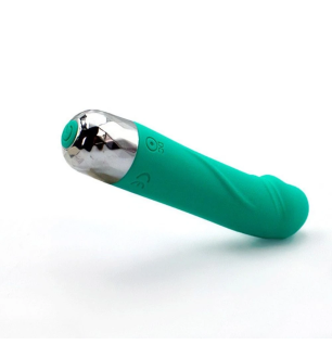 Mini Vibe Mint – silikonowy wibrator punktowy, masażer 12 trybów USB