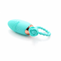 Rose Loop Aqua – wibrator jajeczko z pętelką, teksturowana powierzchnia, wypustki masujące USB