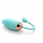 Rose Loop Aqua – wibrator jajeczko z pętelką, teksturowana powierzchnia, wypustki masujące USB