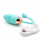 Rose Loop Aqua – wibrator jajeczko z pętelką, teksturowana powierzchnia, wypustki masujące USB