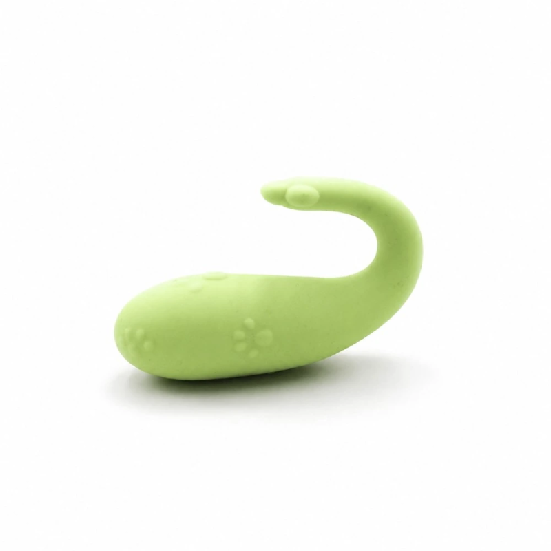 Green Charm Egg – jajeczko wibrujące z wypustkami, podwójna końcówka, stymulator intymny, USB