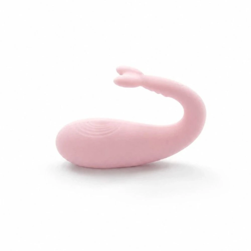 Pink Charm Egg – jajeczko wibrujące z wypustkami, podwójna końcówka, stymulator intymny, USB