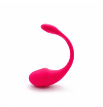 Wibrator jajeczko Velvet Loop Egg w kolorze różowym – boczne ujęcie produktu