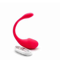 Różowe wibrujące jajeczko z kablem USB w zestawie