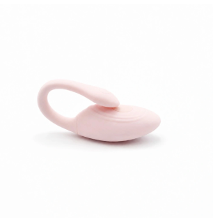 Pink Loop Egg – wibrujące jajeczko z elastyczną pętlą, stymulator łechtaczki, silikonowy, USB
