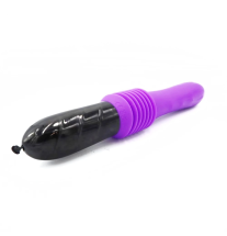 Wibrator Violet Pulse z prążkowaną bazą i panelem sterowania