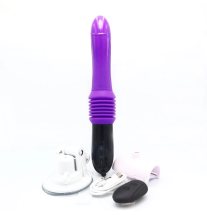 Teleskopowy wibrator Violet Pulse z pilotem, ładowarką USB i akcesoriami