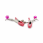 Pink Bell Clips – regulowane nasutniki z zaciskami i metalowymi kulkami, stymulator sutków