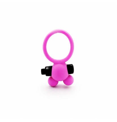 Różowy wibrujący pierścień na penisa Pink Bunny Ring