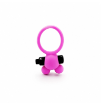 Różowy wibrujący pierścień na penisa Pink Bunny Ring