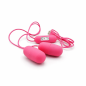 Pink Duo Egg – podwójny wibrator jajko z dwoma kapsułkami stymulującymi USB
