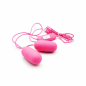 Pink Duo Egg – podwójny wibrator jajko z dwoma kapsułkami stymulującymi USB