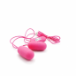 Pink Duo Egg – podwójny wibrator jajko z dwoma kapsułkami stymulującymi USB