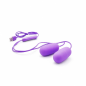 Violet Duo Egg – podwójny wibrator jajko z kapsułkami stymulującymi, masażer intymny USB