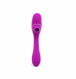 Violet Wave – wibrator z funkcją ssania i ergonomicznym uchwytem, stymulator łechtaczki USB