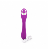 Fioletowy wibrator ssący Violet Wave z kablem USB