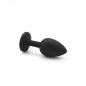 Black Gem Plug – silikonowy korek analny z różowym kryształem, plug analny Black Gem Plug – silikonowy korek analny z różowym kryształem, plug analny