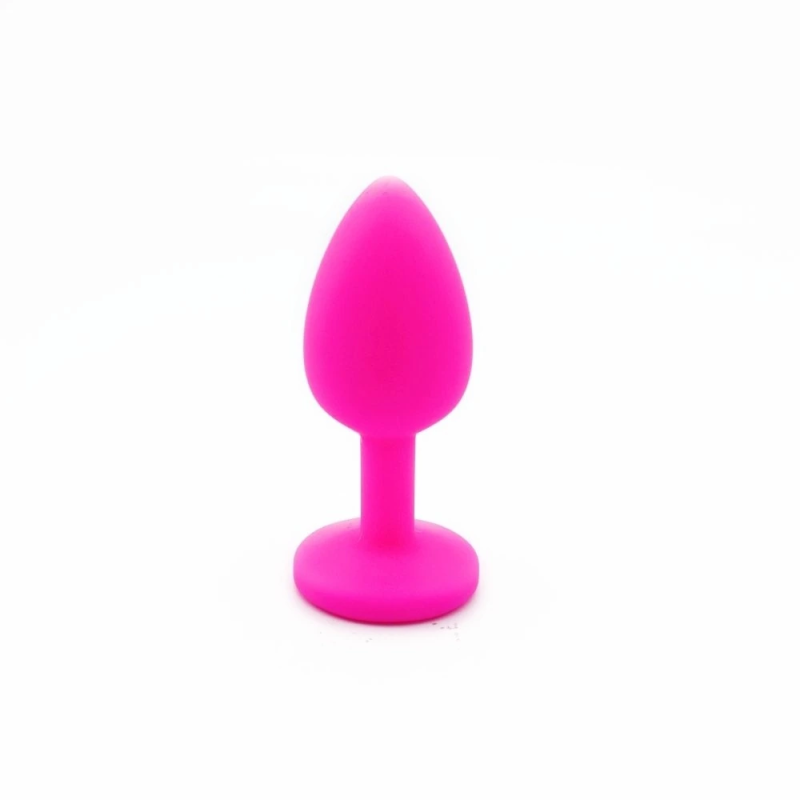 Pink Jewel Plug – silikonowy korek analny z kryształkiem, plug analny Pink Jewel Plug – silikonowy korek analny z kryształkiem, plug analny
