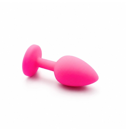 Pink Jewel Plug – silikonowy korek analny z kryształkiem, plug analny