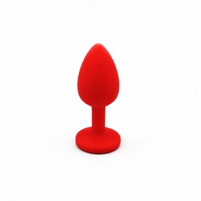 Red Jewel Plug – czerwony silikonowy korek analny z kryształkiem, plug analny Red Jewel Plug – czerwony silikonowy korek analny z kryształkiem, plug analny