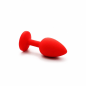 Red Jewel Plug – czerwony silikonowy korek analny z kryształkiem, plug analny Red Jewel Plug – czerwony silikonowy korek analny z kryształkiem, plug analny