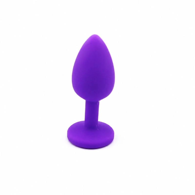 Violet Jewel Plug – fioletowy silikonowy korek analny z kryształkiem, plug analny Violet Jewel Plug – fioletowy silikonowy korek analny z kryształkiem, plug analny