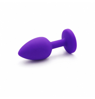 Violet Jewel Plug – fioletowy silikonowy korek analny z kryształkiem, plug analny