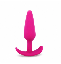 Różowy korek wibrujący Pink Anchor Vibe z ergonomiczną, zakrzywioną podstawą