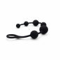 Black Beads Pro – silikonowy korek analny z kulkami i uchwytem, plug analny Black Beads Pro – silikonowy korek analny z kulkami i uchwytem, plug analny