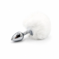 Snow Tail Plug – metalowy korek analny z białym ogonkiem, plug analny Snow Tail Plug – metalowy korek analny z białym ogonkiem, plug analny