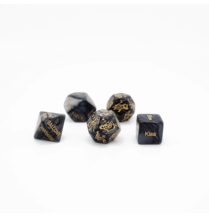 Love Dice Black Gold – erotyczne kostki do gry dla par