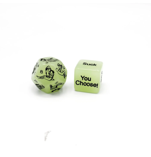Glow Dice – świecące kostki erotyczne dla par, gra erotyczna