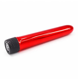 Red Classic Vibe – czerwony wibrator z regulacją intensywności, obrotowa podstawa, wibracje