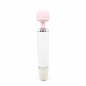 Pink Bloom Wand – masażer do ciała z nakładkami, miękka głowica masująca, USB