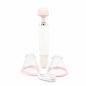 Pink Bloom Wand – masażer do ciała z nakładkami, miękka głowica masująca, USB