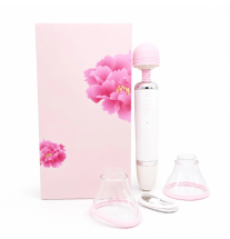 Masażer do ciała Pink Wand z akcesoriami i nakładkami