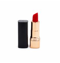 Wibrator szminka Scarlet Kiss z czarną osłonką i złotą obudową