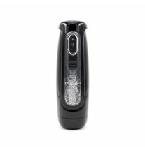 Automatyczny masturbator męski Stroking Pleasure AutoGrip czarny - widok z przodu