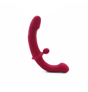 Crimson Curve Duo – wibrator 2w1, stymulator punktu G i łechtaczki, pilot USB