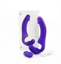 Wibrator Double Rider w zestawie z pilotem, przewodem USB i opakowaniem