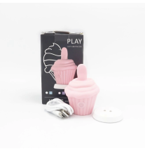 Wibrator Sweet Cupcake w zestawie z podstawką, przewodem USB-C i opakowaniem