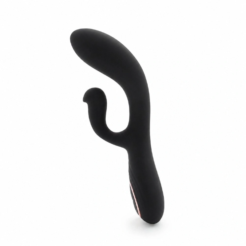 Velvet Duo Curve – silikonowy wibrator, stymulator punktu G i łechtaczki USB