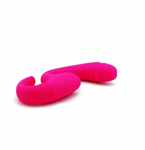 Ergonomiczny wibrator dla par z pilotem – zbliżenie na przyciski sterujące