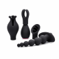 Velvet Fusion 5w1 – wielofunkcyjny wibrator z 4 wymiennymi końcówkami, masażer intymny, 10 trybów wibracji USB