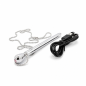 Silver Whisper Wand – metalowy wibrator z łańcuszkiem, stymulator punktowy USB